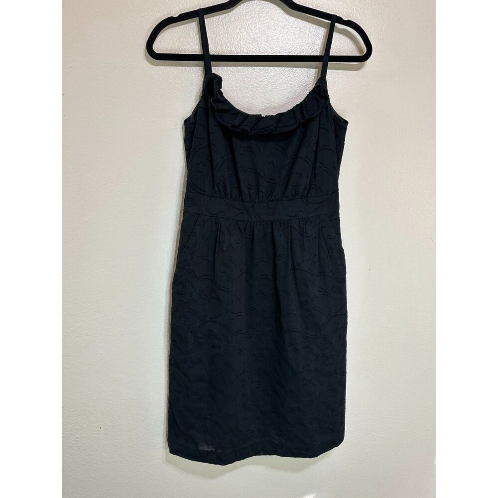 Halogen Women's Textured Little Black Dress Size 2 Pockets Fully Lined